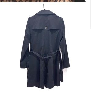 Banana Republic Black Trench Coat Size Medium